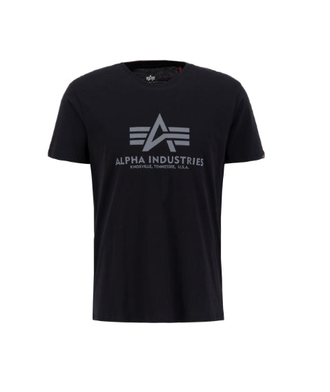 ALPHA INDUSTRIES Basic T-Shirt | Black Reflektion