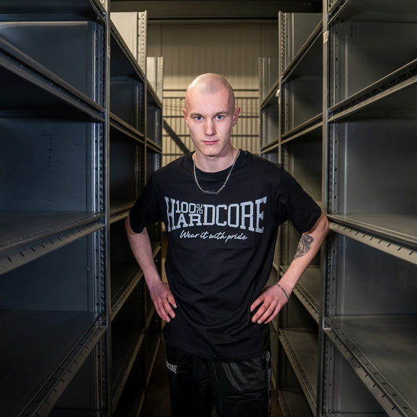 ❌ SALE ❌ 100% HARDCORE T-Shirt "Essential" | Black/Reflective