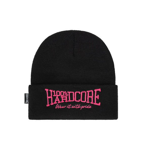 100% HARDCORE Beanie "The Brand" | Black