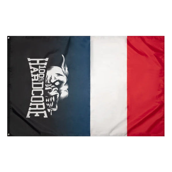 100% HARDCORE Banner "France Rage"