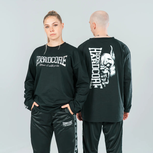 100% HARDCORE LS T-Shirt "BR Silber" | Black