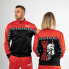 100% HARDCORE Trainingsjacke „Essential“ | Black / Bright Red