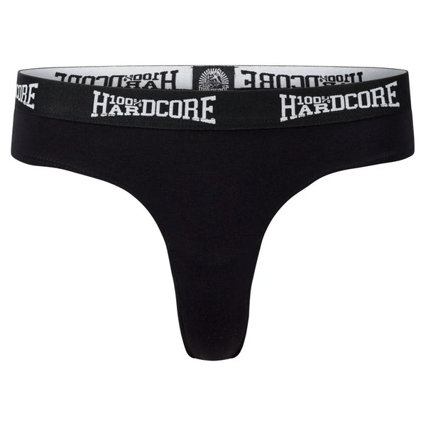100% HARDCORE Damen Tanga | Black