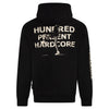 100% HARDCORE Hoodie "Hundred" | Black