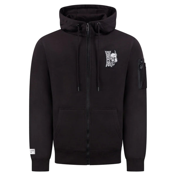 100% HARDCORE Zip Hoodie "Vertical" | Black