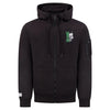100% HARDCORE Zip Hoody "Vertical" | Black | Green