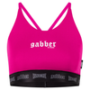 100% HARDCORE Frauen Sport Top "Gabber" | Pink