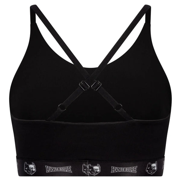 100% HARDCORE Damen Sport Top "Taping" | Black