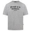 100% HARDCORE Oversized Herren T-Shirt "Proud To Be" | Grey