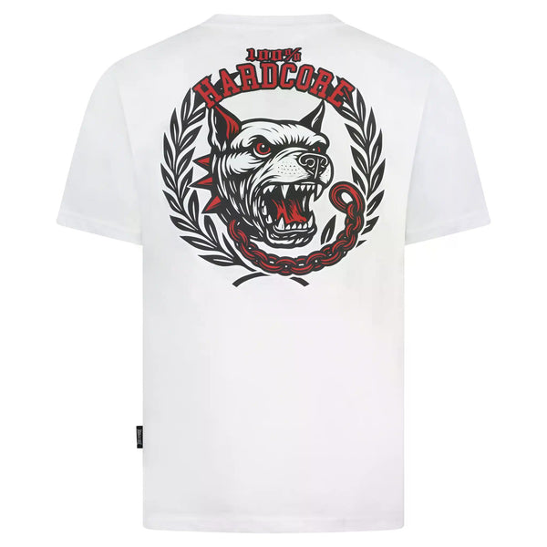 100% HARDCORE Herren T-Shirt "Unleashed" | White