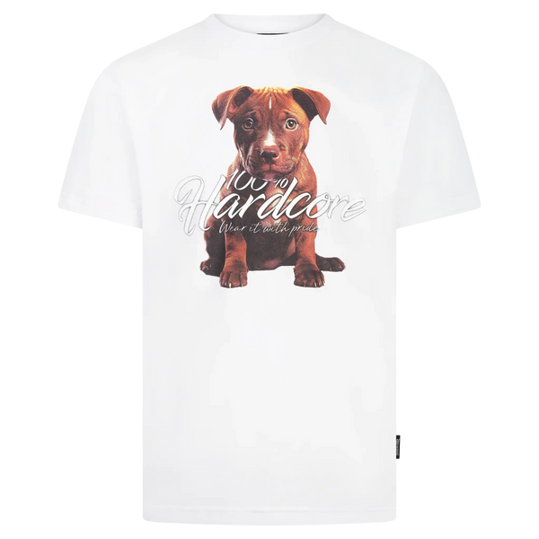 100% HARDCORE T-Shirt „Puppy“ | White