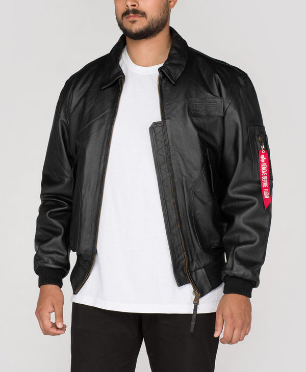 ALPHA INDUSTRIES CWU Leather | Black