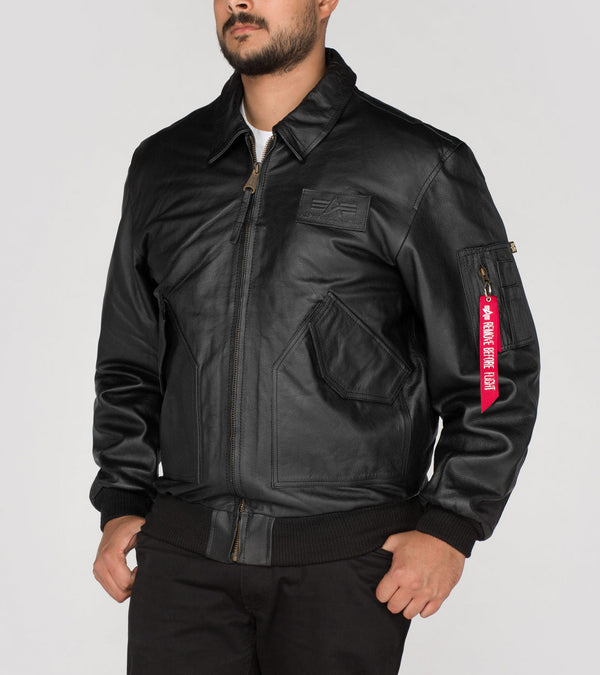 ALPHA INDUSTRIES CWU Leather | Black