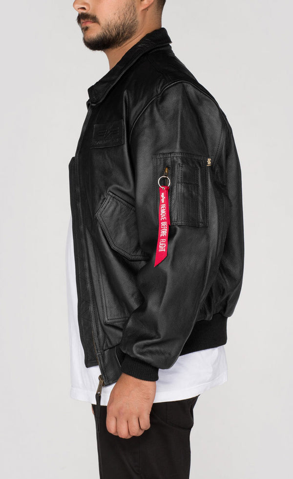 ALPHA INDUSTRIES CWU Leather | Black