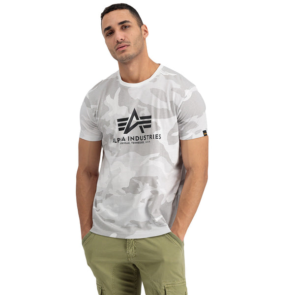 ALPHA INDUSTRIES Basic T Camouflage | White Camo