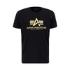 ALPHA INDUSTRIES Basic T Carbon | Black / Gold