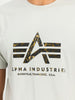 ALPHA INDUSTRIES Basic T-Shirt Effect Print | Stone