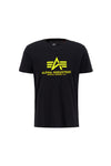 ALPHA INDUSTRIES Basic T |Black / Neon Yellow