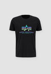 ALPHA INDUSTRIES Basic T Rainbow Reflective |Black