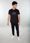ALPHA INDUSTRIES Basic T Rainbow Reflective |Black