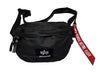 ALPHA INDUSTRIES Big A Oxford Waist Bag | Black