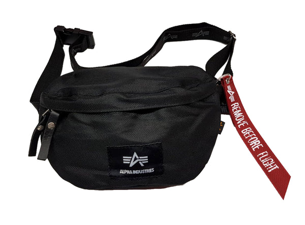 ALPHA INDUSTRIES Big A Oxford Waist Bag | Black