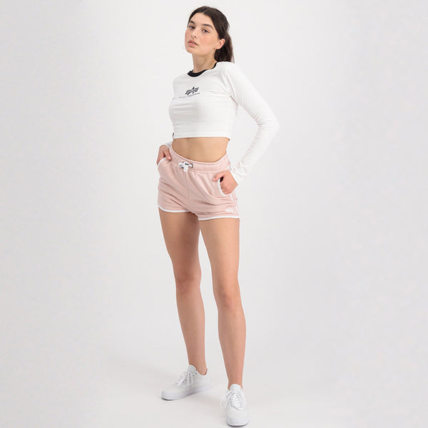 ❌ SALE ❌ALPHA INDUSTRIES Contrast Short SL WMN | Pale Peach