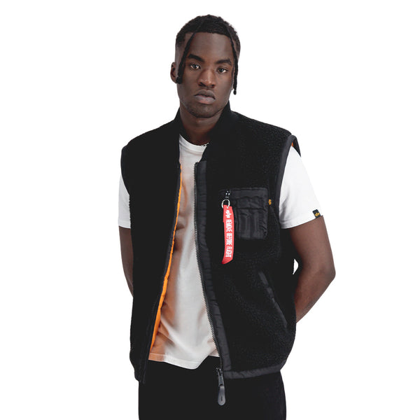 ❌ SALE ❌ ALPHA INDUSTRIES Teddy Vest | Black