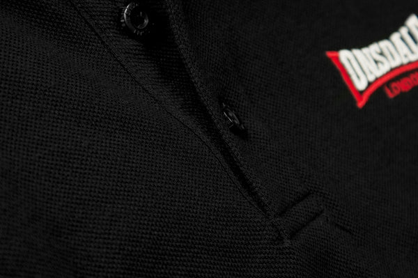 LONSDALE Piqué Poloshirt "Lion" | Black