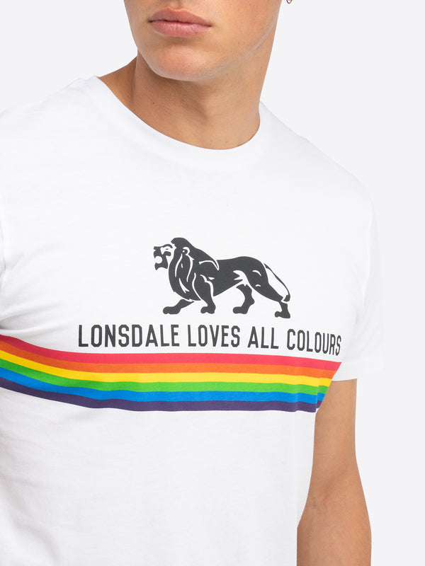 LONSDALE T-Shirt "Nelson" | White