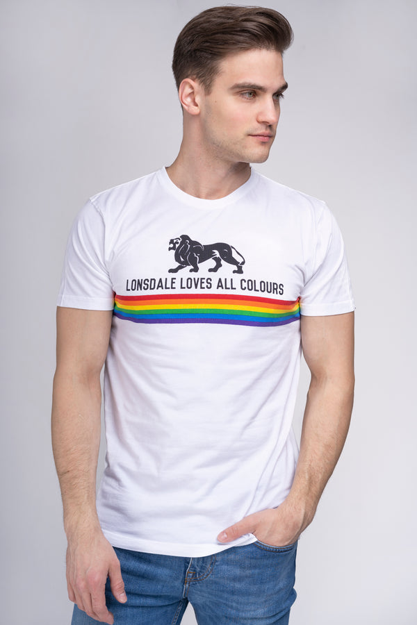 LONSDALE T-Shirt "Nelson" | White