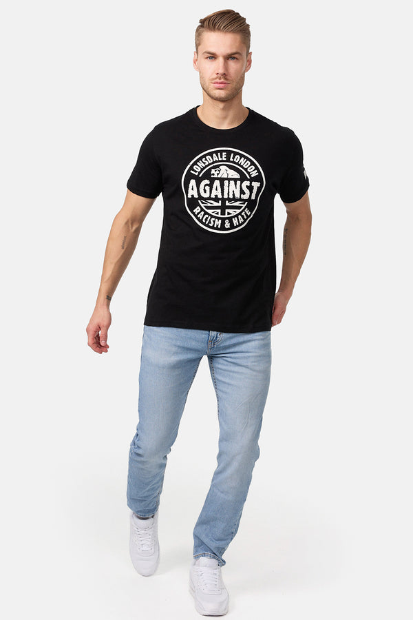 LONSDALE Herren T-Shirt "Against Racism" | Black