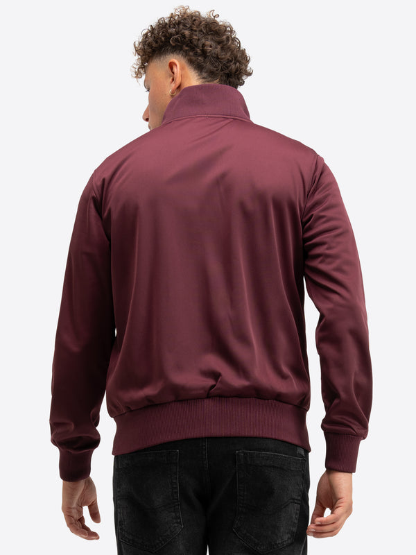 LONSDALE Trainingsjacke "Alnwick" | Oxblood / Yellow