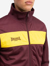 LONSDALE Trainingsjacke "Alnwick" | Oxblood / Yellow