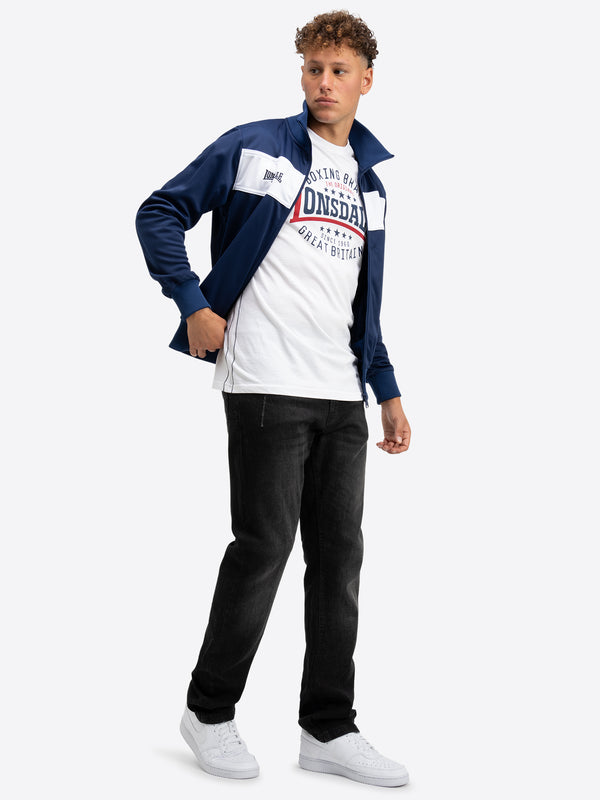 LONSDALE Trainingsjacke "Alnwick" | Navy / White