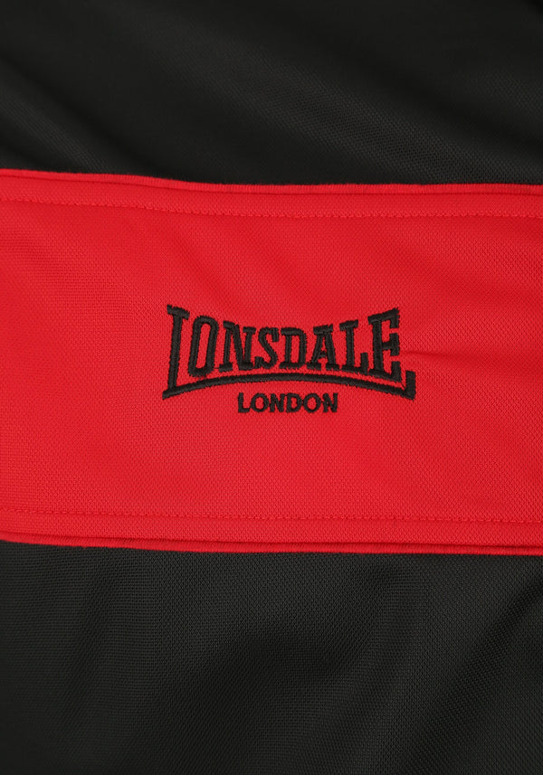 LONSDALE Trainingsjacke "Alnwick" | Black / Red