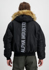 ALPHA INDUSTRIES 45 P Hooded Custom | Black Reflektiv