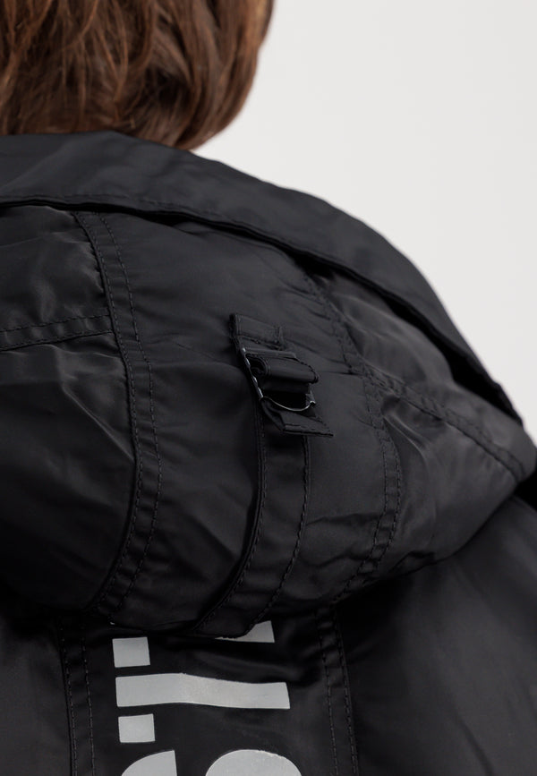 ALPHA INDUSTRIES 45 P Hooded Custom | Black Reflektiv