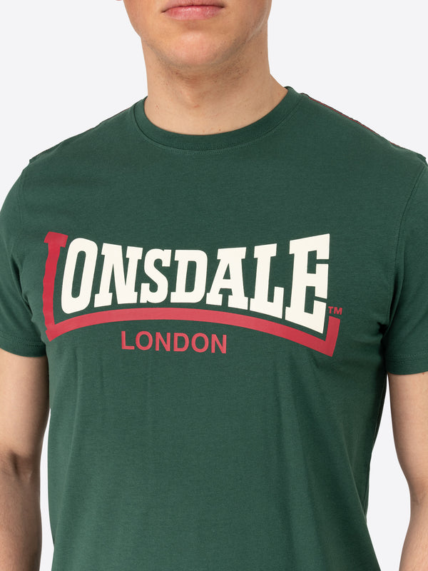 LONSDALE Herren T-Shirt "Two Tone" | Bottle Green