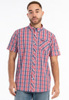 LONSDALE Hemd "Brixworth"| Red / Blue