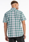 LONSDALE Hemd "Brixworth" | Green / White