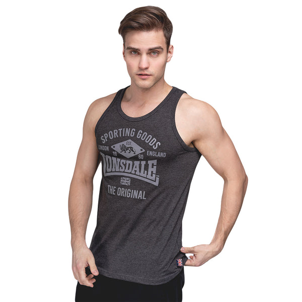 LONSDALE Tanktop "Pilton" | Marl Anthracite