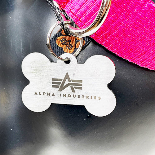 ❌ SALE ❌ ALPHA INDUSTRIES Basic Dog-Tag Hundehalsband | Pink