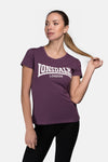 LONSDALE Ladies T-Shirt "Cartmel" | Aubergine | Lila