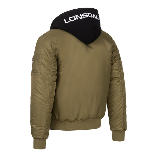 LONSDALE Bomberjacke "Ballindean" | Olive