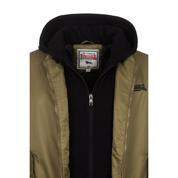 LONSDALE Bomberjacke "Ballindean" | Olive