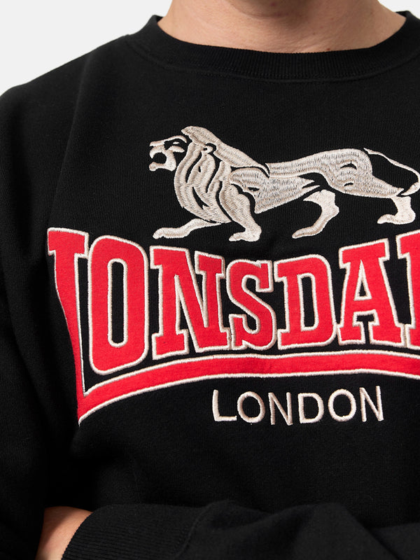 LONSDALE Sweatshirt "Lawins" | Black