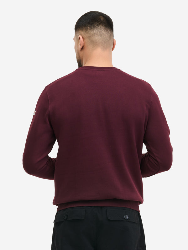 LONSDALE Sweatshirt "Lawins" | Oxblood