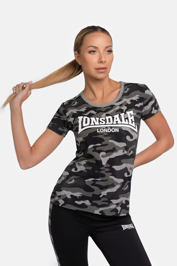❌ SALE ❌ LONSDALE Ladies T-Shirt "Settiscarth" | Camo Grey |