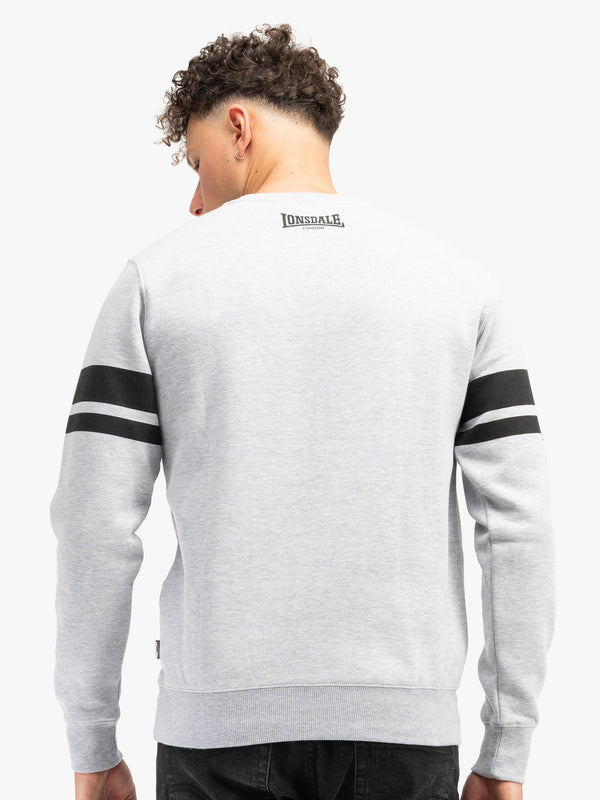 LONSDALE Herren Sweatshirt "Glespin" | Marl Grey